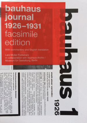 Bauhaus journal 1926-1931 : facsimile edition